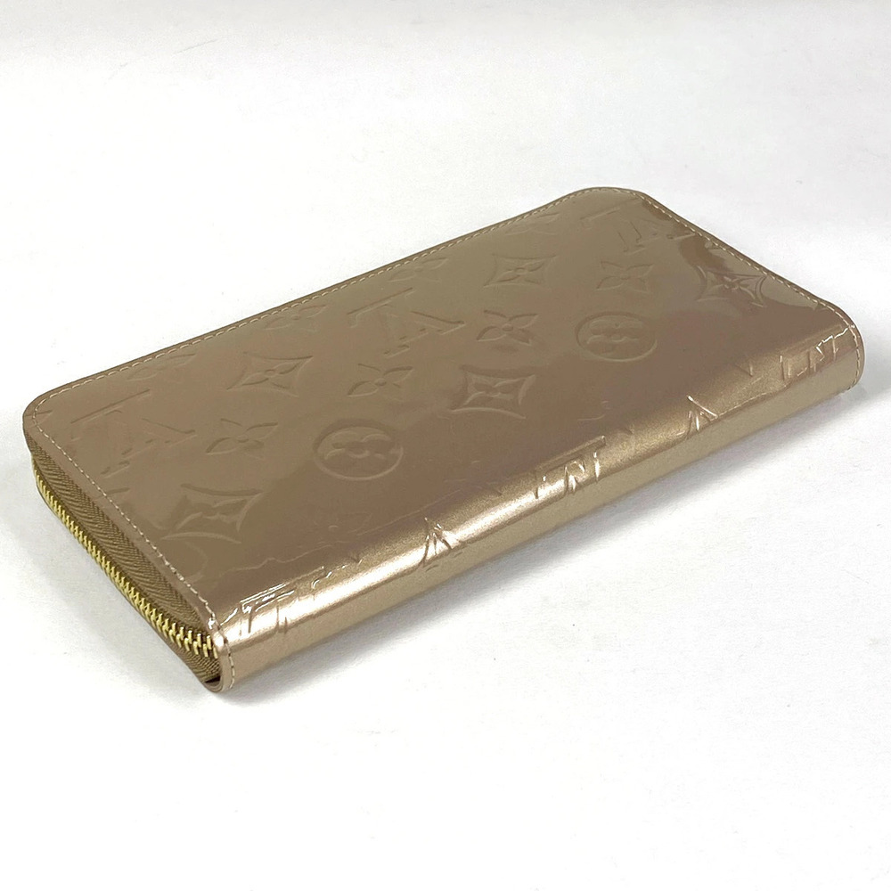 Louis Vuitton Enamel Long Vernis Zippy Wallet Zipper Wallet Billfold Round